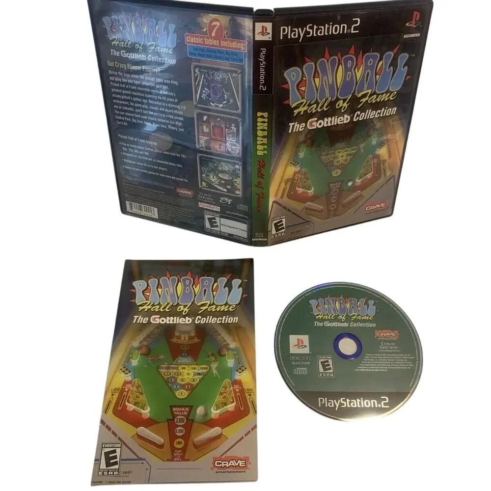 Pinball Hall of Fame: The Gottlieb Collection (Sony PlayStation 2, 2004) Ps2